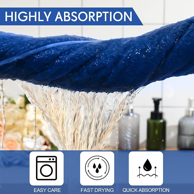 SmoothNovelty 2 Pack Bath Sheets 40 x 80 Inch Oversized Jumbo Extra Large Towels Quick Dry Coral Fleece Absorbent Soft Lightweight XL Shower Towels for Home Gym Travel Beach Spa Pool Hotel (Navy Blue)