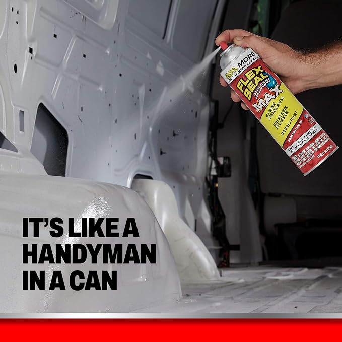 Flex Seal MAX, 17 oz, 2-Pack, White, Stop Leaks Instantly, Waterproof Rubber Spray On Sealant Coating, Perfect for Gutters, Wood, RV, Campers, Roof Repair, Skylights, Windows, and More