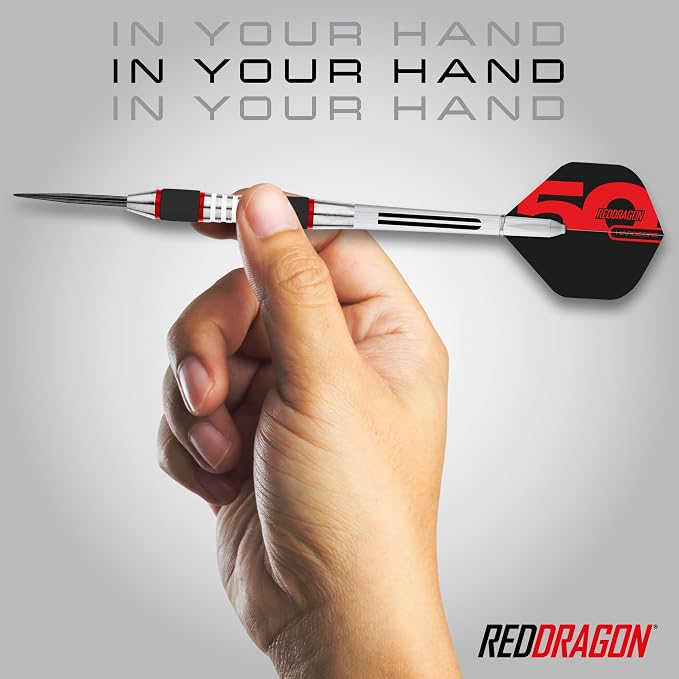 RED DRAGON Axis Professional Darts Set - 85% Tungsten Darts with Flights, Shafts & Wallet, Soft Tip 18g and Steel Tip 24g - 28g