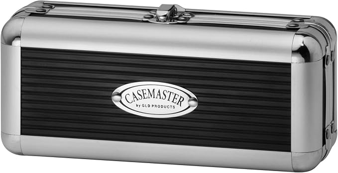 Casemaster Sole Aluminum Slim Profile Dart Case Holds 3 Steel Tip and Soft Tip Darts with Enough Space to Keep Flights in Shape, Features Built-In Pockets for Other Accessories