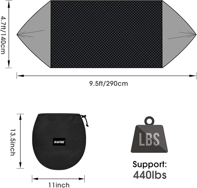 G4Free Large Camping Hammock with Mosquito Net and Rain Fly- 2 Person Portable Hammock with Bug Net and Tent Tarp for Outdoor Hiking Camping Backpacking Travel