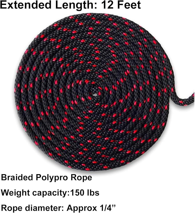 LE KAPMOZ Kayak Tie Down Straps Canoe Bow and Stern Heavy Duty Cargo Ratchet Pulley Rope Hanger
