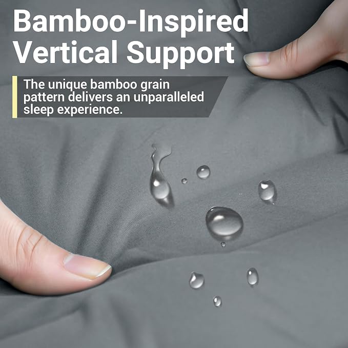 Inflatable Camping Sleeping Pad with 8 in Pillow, Thick 4.7 Inch Ultralight Camping Pad with Built-in Pump, Compact Self Inflating Sleeping Pad for Backpacking Hiking Travel Tent
