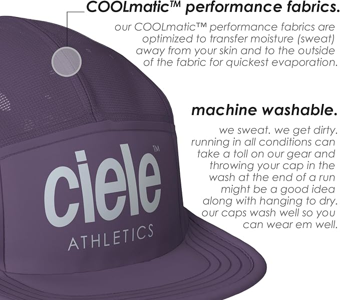 Ciele Athletics GOCap - Premium Washable Moisture Wicking Hat with Sun Protection, 5-Panel Knit Running Hat