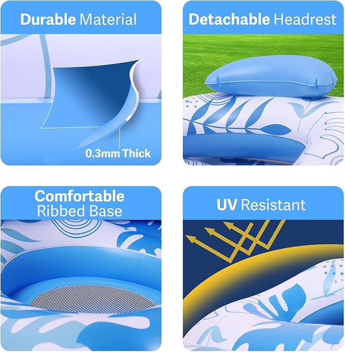 Inflatable Pool Float for Adults