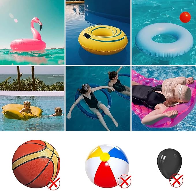 Electric Pump for Inflatables, 600W Portable Air Pump for Mattress Inflatable Gymnastics Mat, Air Track Mat, Air Bed Pump Motor, Inflator Deflator with 5 Nozzles