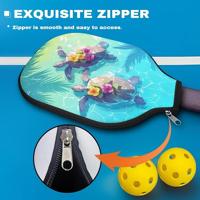 Blue Camo Corgi Pattern Print Pickleball Paddle Covers Only Paddles Holder Sleeve Fits Most Rackets