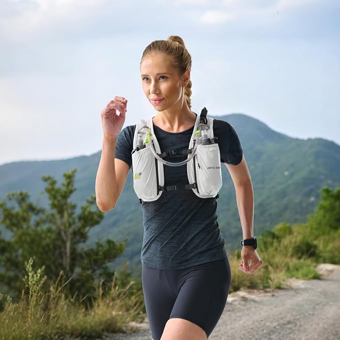 N NEVO RHINO Running Vest,Hydration Vest 5L with 1.5L Water Bladder,Lightweight Hydration Pack Water Backpack for Hiking Race