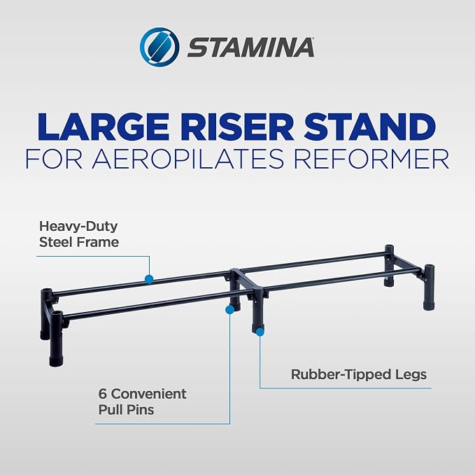 AeroPilates Reformer Stand - Add-on Pilates Accessories for AeroPilates Reformers - Pilates Workout for Home Gym Workout - Large