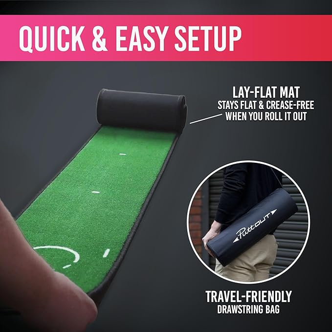 PuttOUT Putting Mat Family - Perfect Your Golf Putting