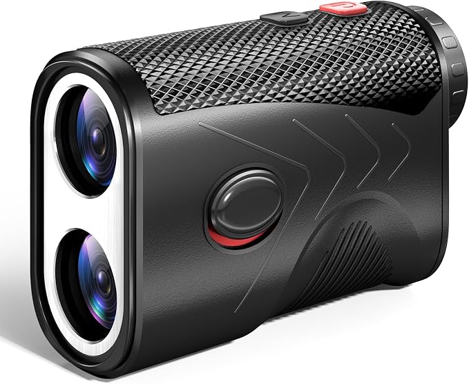 1200 Yards Range Finder Golf, 5X Magnification Golf Rangefinder with Slope, Laser Range Finder with Flag Lock, 1 Yard Accuracy, Ideal Golf Accessories for Golfers & Hunting
