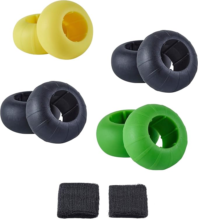 Bat Grip Choke Up Rings,Premium Choke Up Rings, Pressure Baseball Rings,Including: 8 Pack Choke up Rings, 2 Wrist Protectors
