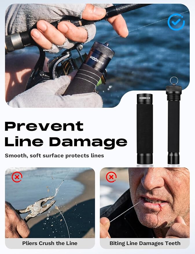 HOOK-EZE FG Knot Tying Tool and Knot Puller Tying Tool, Premium Fishing Gifts for Saltwater Freshwater Anglers Fishermen