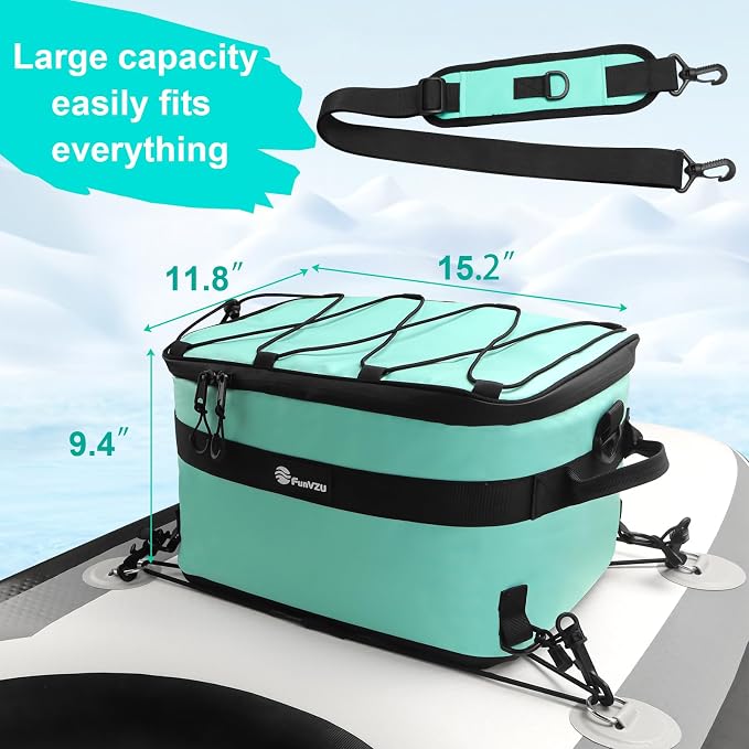 Paddle Board Cooler Bag - Waterproof SUP Bag for Stand Up Paddle Board and Kayak - Leakproof Inflatable Storage for SUP Accessories - Essential Paddleboarding Gear for Water Storage