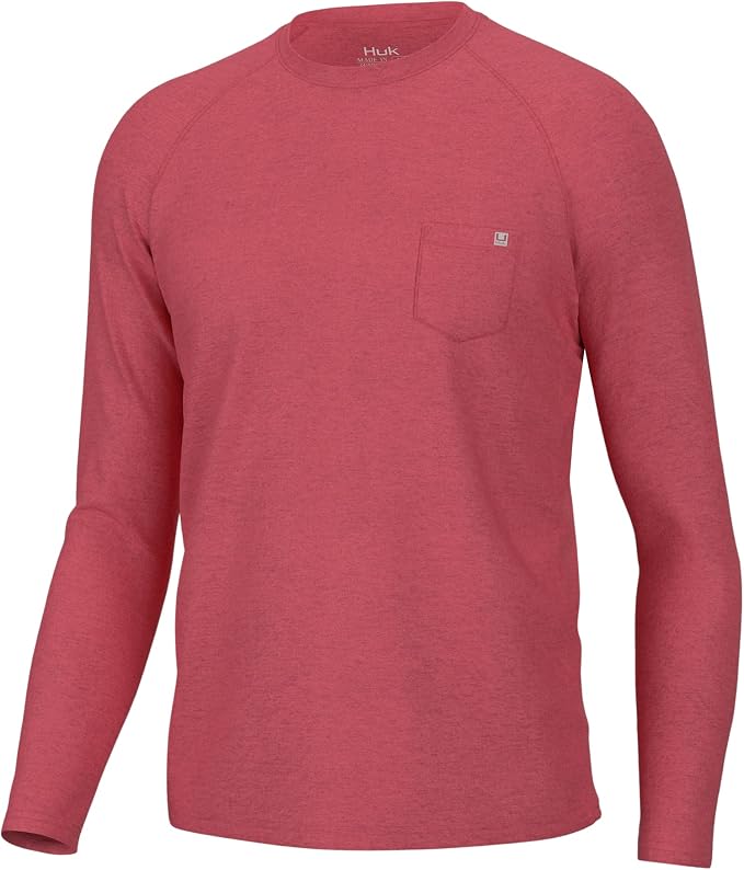 HUK Men's Waypoint Long Sleeve Shirt, Performance Fishing Tee for Men