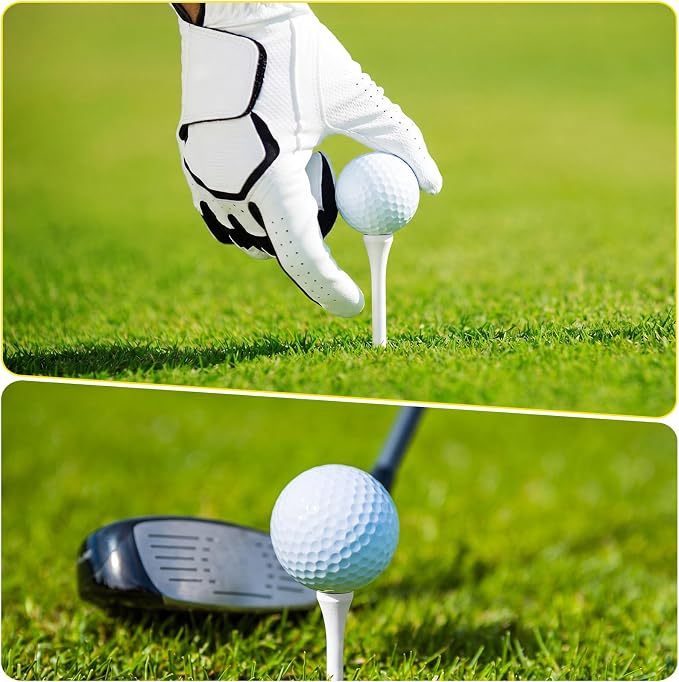 Vinsot 1000 Pcs Golf Tees Bulk 3-1/4'' Wooden Tees for Driving Range, Golf Club Accessories for Men Dad