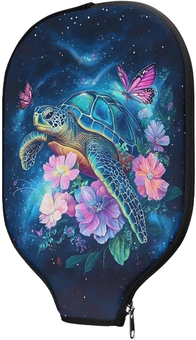 Blue Camo Corgi Pattern Print Pickleball Paddle Covers Only Paddles Holder Sleeve Fits Most Rackets