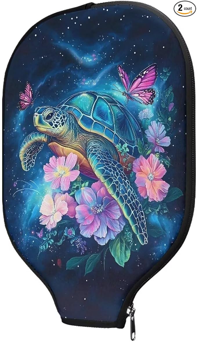 Blue Camo Corgi Pattern Print Pickleball Paddle Covers Only Paddles Holder Sleeve Fits Most Rackets