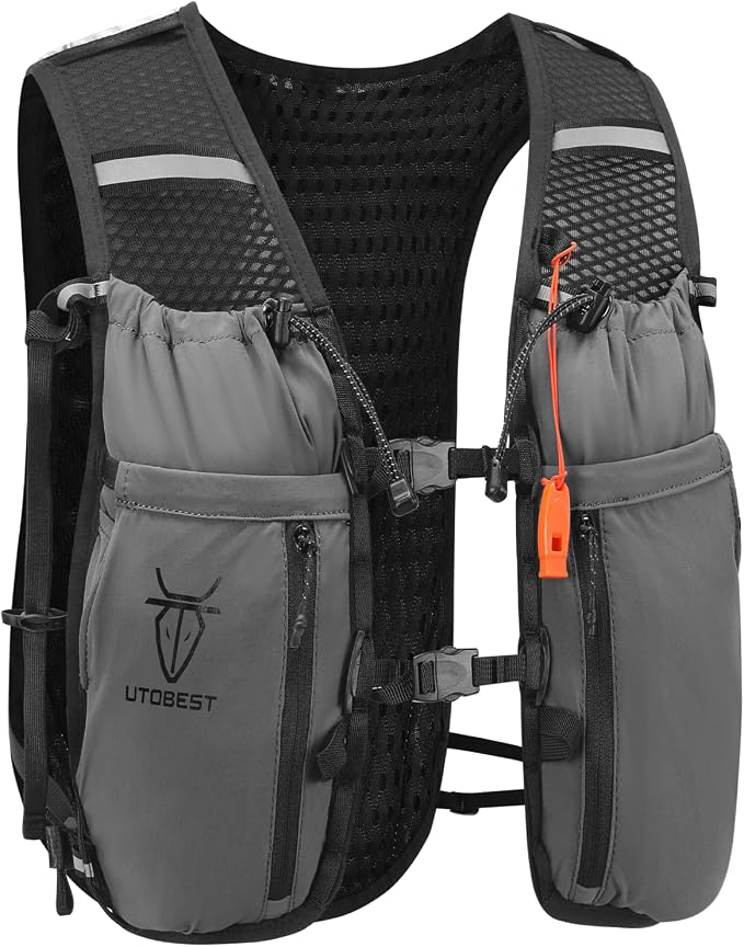 UTOBEST 10L Running Hydration Vest with 2L Bladder – Lightweight Trail Running Vest for Women & Men, Adjustable Marathon Backpack for Running
