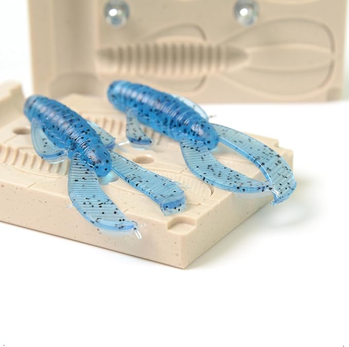Soft Plastiс Molds Lure Making Injection Mold Fishing Lures Rage Ned Bug 2.5'' Two Cavity