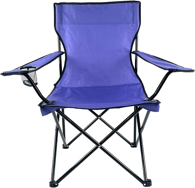 Folding Portable Outdoor Camping Chair[Large] (Purple)