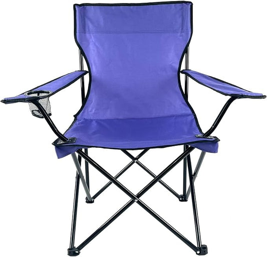 Folding Portable Outdoor Camping Chair[Large] (Purple)