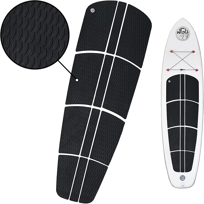 AQUBONA SUP Deck Traction Pad 12 Piece Tail Pads for Stand Up Paddleboard Longboard Surfboard Premium Performance EVA