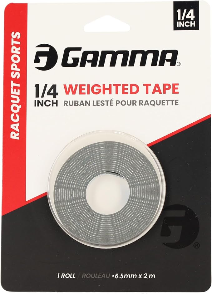 Gamma Weighted Tape – Adjustable Paddle & Racquet Weight for Enhanced Control, Power & Speed – Customizable Tape for Pickleball, Tennis, Padel Parent