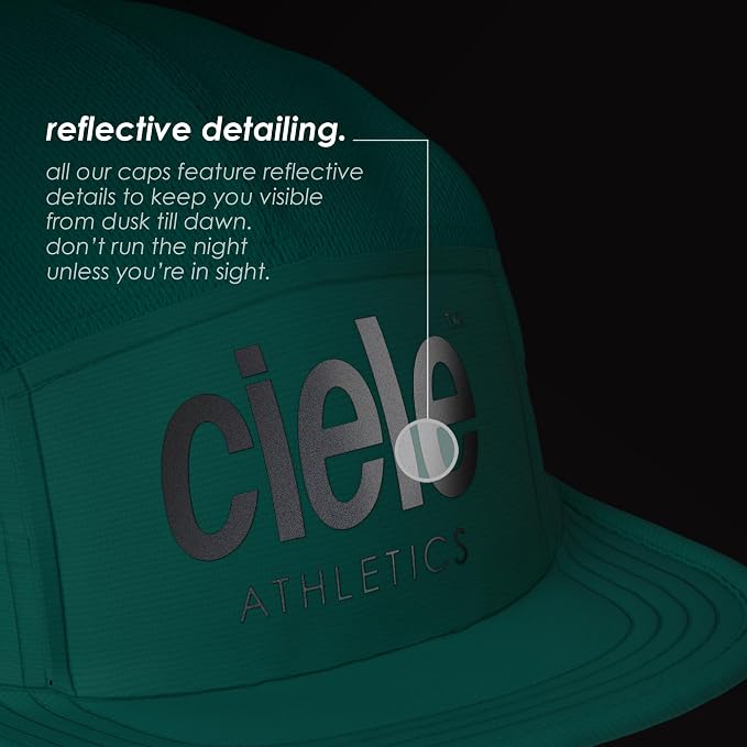 Ciele Athletics GOCap - Premium Washable Moisture Wicking Hat with Sun Protection, 5-Panel Knit Running Hat