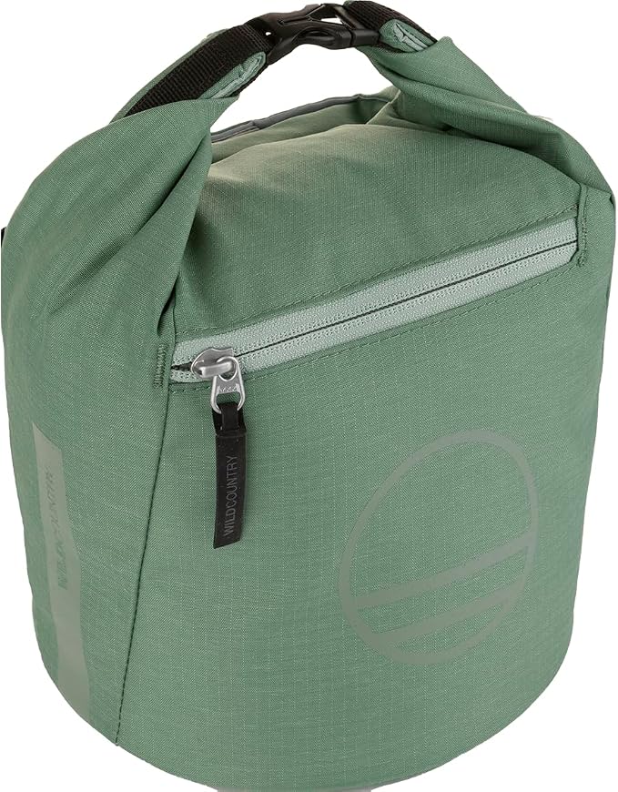 Wild Country Spotter Boulder Chalk Bag - Large Rock Climbing Chalk Bucket with Zippered Pocket