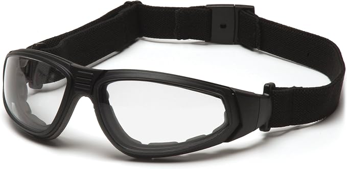 Pyramex XSG Safety Eyewear, Clear Ballistic, Gray Ballistic And Amber Ballistic Interchangeable Lenses With Black Frame