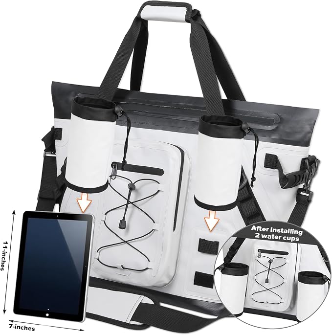 MORXPLOR Insulated Fish Cooler Kill Bag with Flat Bottom-26x18 31x14 40x16 50x18 60x20 70x25 Inches Waterproof Fishing Tackle Kill Cooler Bag