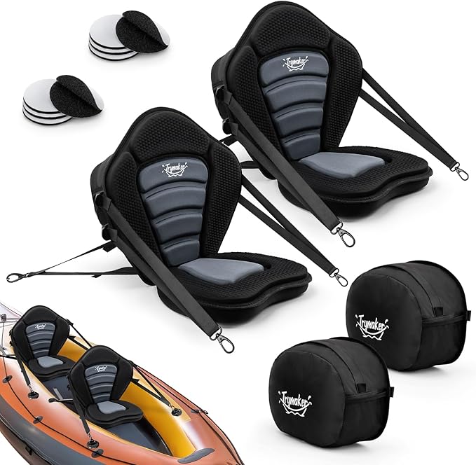 Trymaker Kayak Seats with Back Support for Sit on Top, Universal Paddle Board Seat for Inflatable Paddleboard, Sup, Canoe