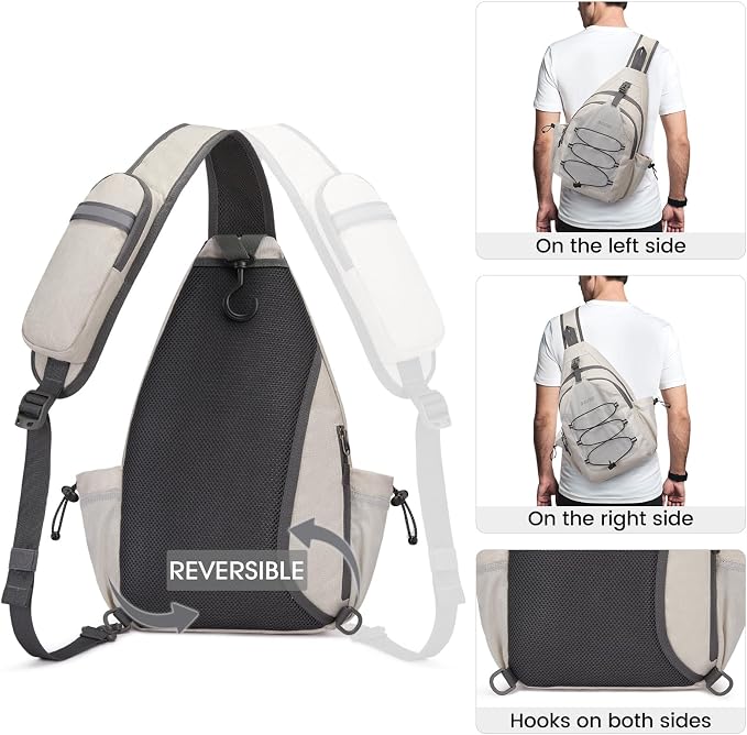 G4Free Pickleball Bag, Crossbody Sling Bag for Men Women, Pickleball Backpack, Pickle Ball Paddle Bag Gifts for Sports