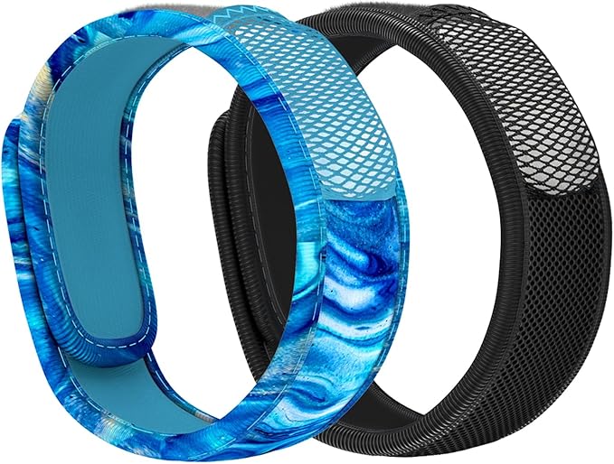 PARA'KITO Bonus Pack - 2 Wristbands & 2 Refills (Black & Neptune)
