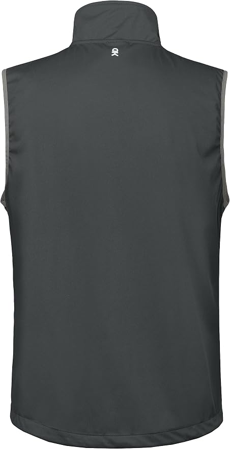 Little Donkey Andy Men's Lightweight Softshell Vest Windproof Sleeveless Jacket for Travel Hiking Running Golf