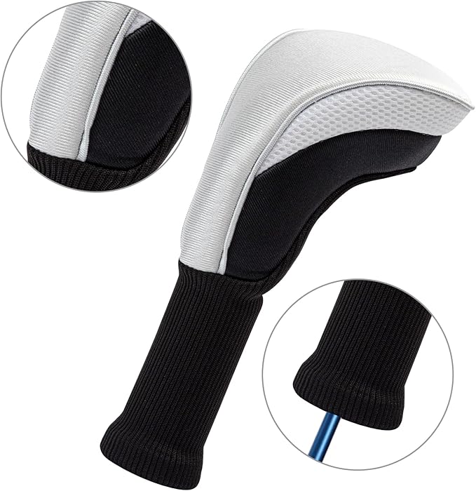 Wood Headcover Golf Club Covers Driver Headcovers Nylon Head Covers Designed to Fit All Woods - 3/4/5/6 Pack/Set Golf Accessories Suitable for Men and Women