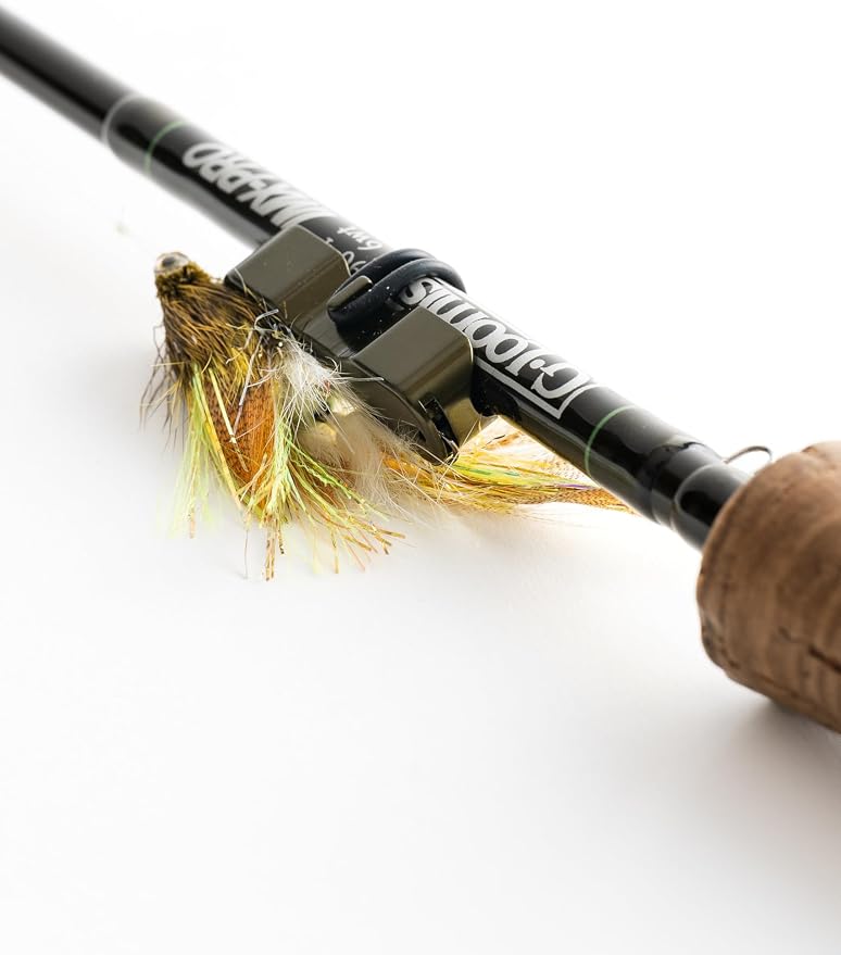 Cling Fishing Products Mag Grab Rod Rack Magnetic Fishing Rod Holder, Tippet Threader, Hook Keeper, Eye Cleaner for Fly Fishing