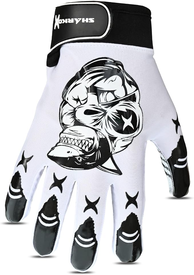 Non-Slip Tacky Football Gloves Ball Feel Sensation, Football Receiver Gloves in Youth, Adult, and Kid Sizes, Ultra Sticky Silicone Strong Palm Grip