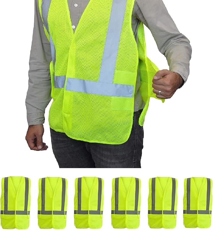 NYOrtho High Reflective Vest - Construction Vest - Universal Fit - ANSI/ISEA Class 2 - Sweat-Free With Reflective Material