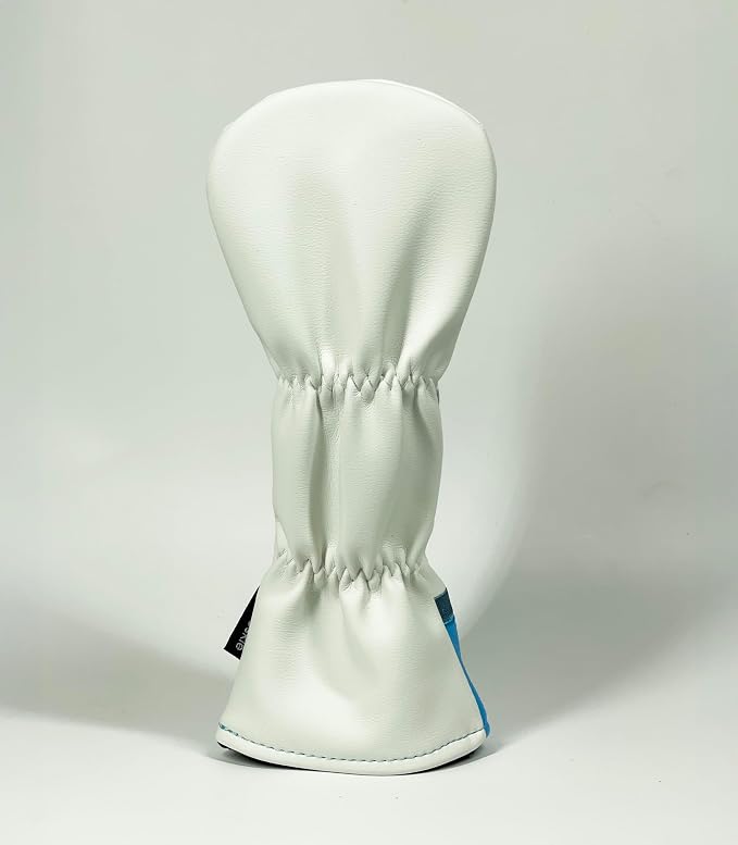 Golf Headcover for Hybrids and Fairway Woods Premium Leather Head Cover. Digitally Printed and Embroidered Design.