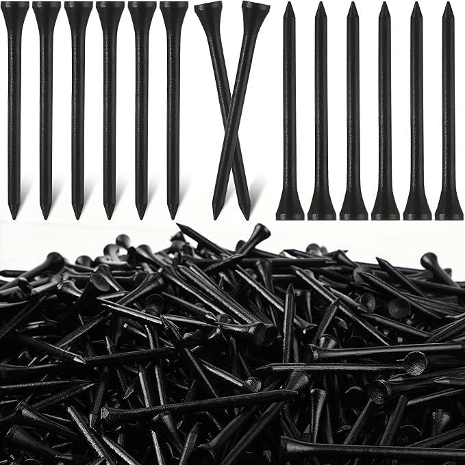 Mudder 2000 Pcs Bamboo Golf Tees Bulk Professional Golf Tees Reduce Friction Side Spin for Club Men Women Kids Accessories