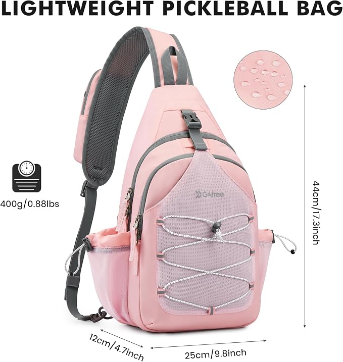 G4Free Pickleball Sling Bag for Women - Lightweight Crossbody Sports Bag