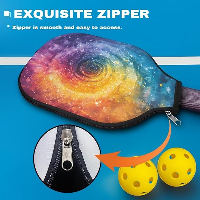 Blue Camo Corgi Pattern Print Pickleball Paddle Covers Only Paddles Holder Sleeve Fits Most Rackets