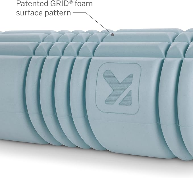 TriggerPoint Grid 1.0 Foam Roller - 13" Multi-Density Massage Roller for Deep Tissue & Muscle Recovery - Relieves Tight, Sore Muscles & Kinks, Improves Mobility & Circulation - Targets Key Body Parts