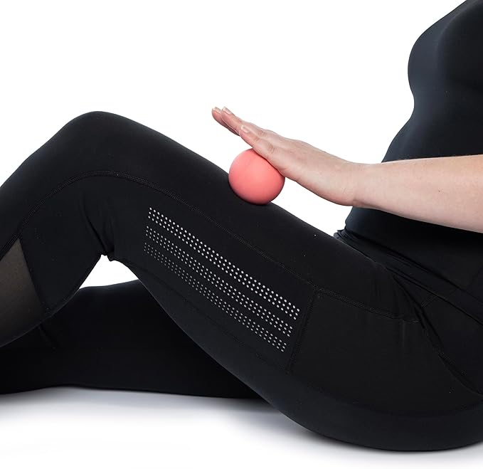 OPTP Massage Ball Set – Moderate and Firm Density Therapy Ball Set – Deep Tissue Massage Balls for Plantar Fasciitis, Sore Muscle Relief — Super Pinky Ball and Super Firm Ball