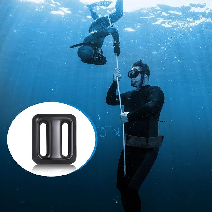 Tellegloww 4 Pcs 2.2 lb Dive Weights Belt for Scuba with 4 Pocket Zippered Scuba Weight Belt with Metal Quick Release Buckle Coated Dive Weights for Free Diving Spear Fishing Fit for Waist 32" to 52"