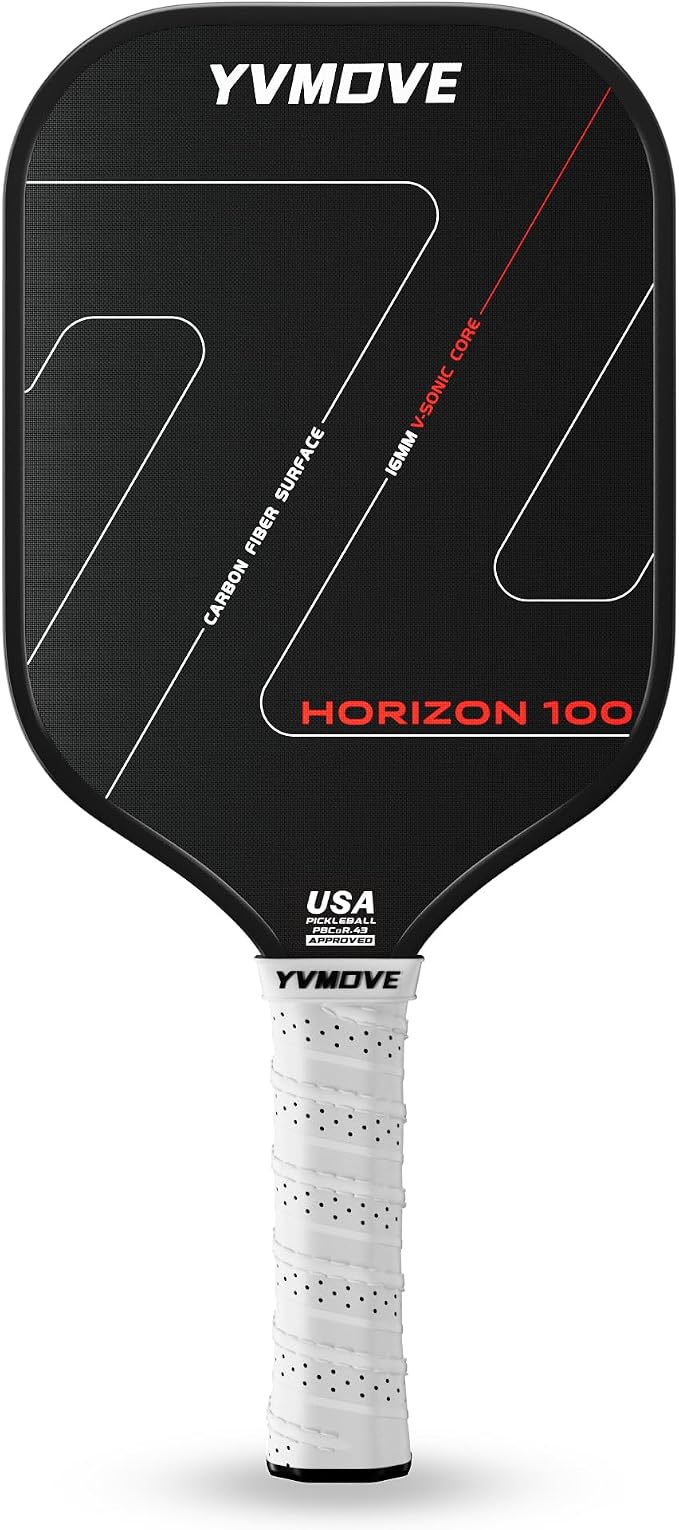 Pickleball Paddles | USAPA Approved | Raw Carbon Fiber Face | Max Control & Effortless Power | 16MM Core Anti-Shock | Intermediates to Pros