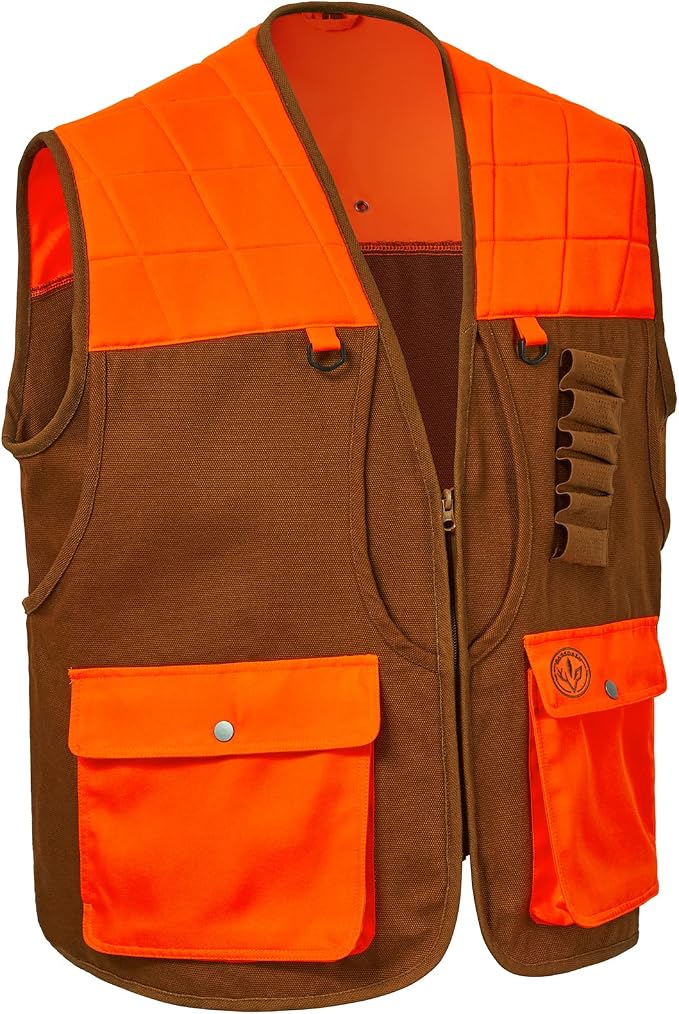 BASSDASH Upland Game Field Water-Resistant Bird Hunting Vest with Multi Pockets Men Women FV11