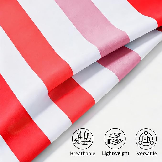 Exclusivo Mezcla Microfiber Quick Dry Beach Towel, Large Lightweight Sandfree Pool Towel for Swimming Camping Travel with Bag (Stripe Red, 30x60 Inches)